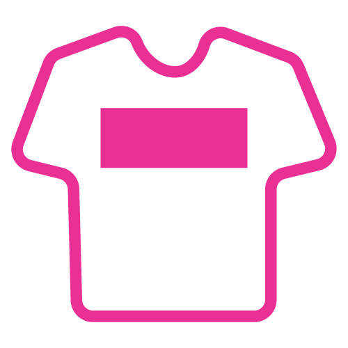 T-shirt icon to represent selection of products
