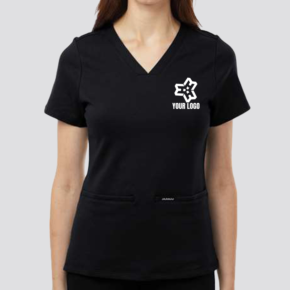 DTF printed and embroidered custom workwear for events and branding - high-resolution design
