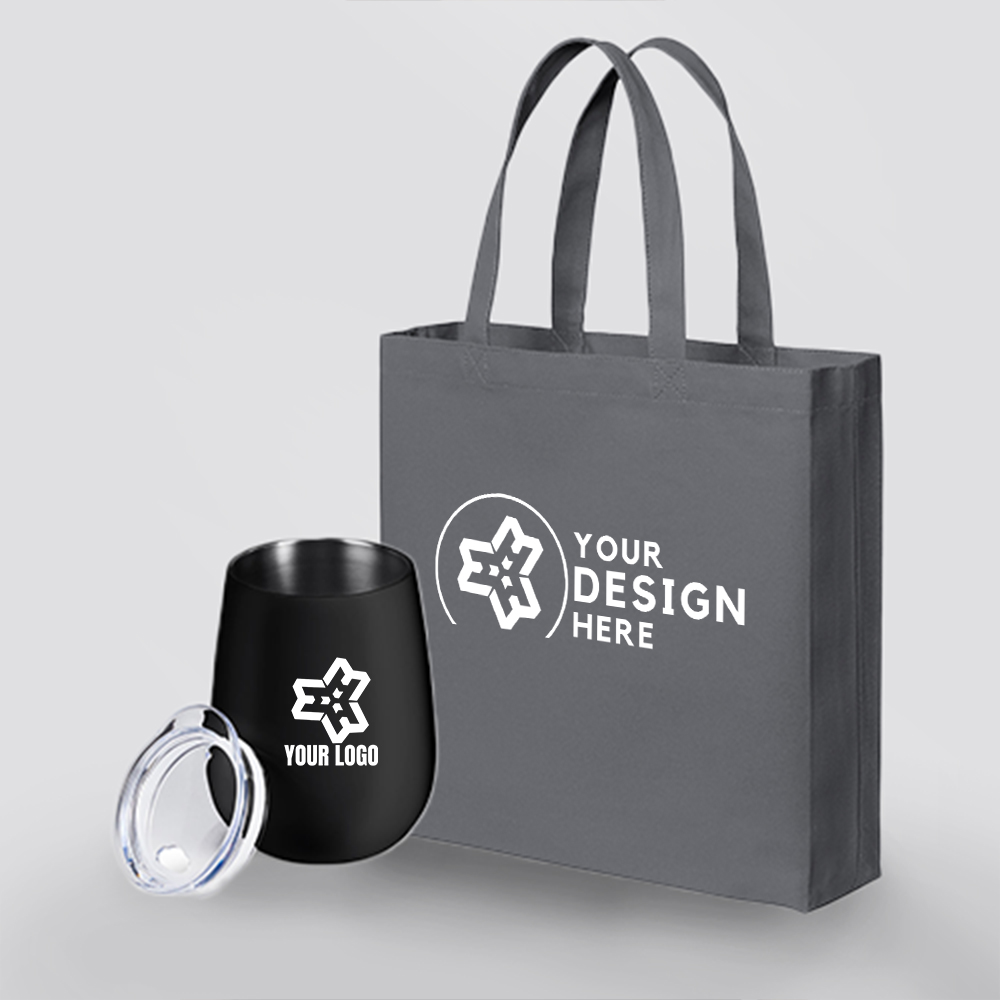 DTF printed and embroidered custom promotional products for events and branding - high-resolution design