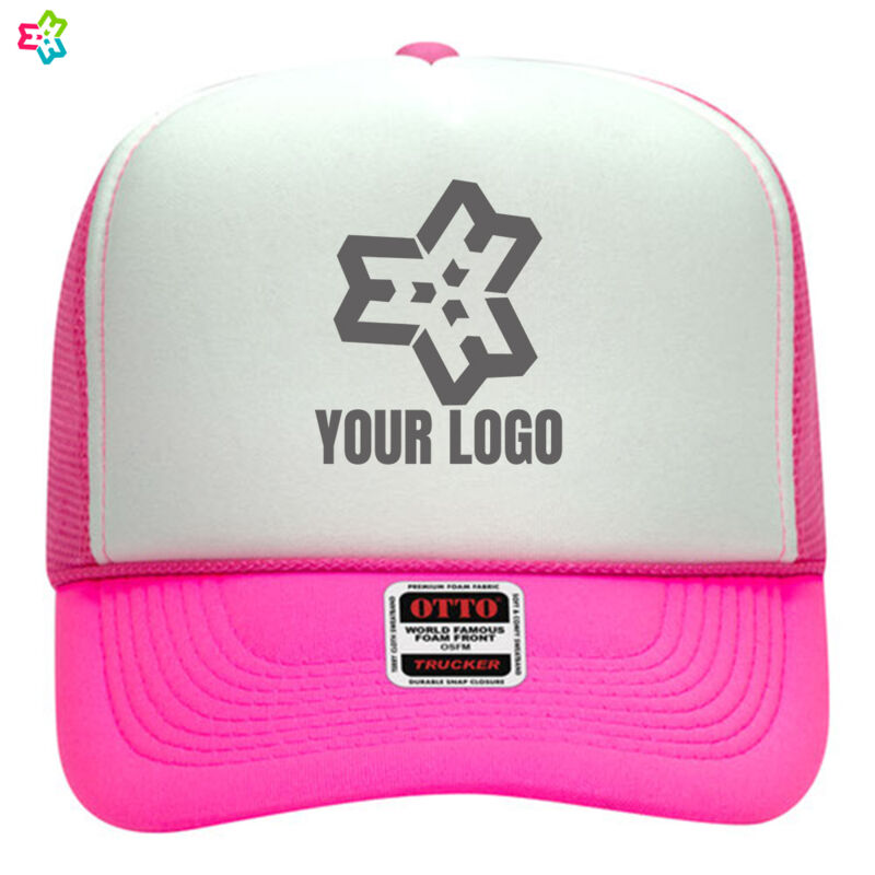 OTTO CAP 5 Panel High Crown Mesh Back Trucker Hat Thumbnail