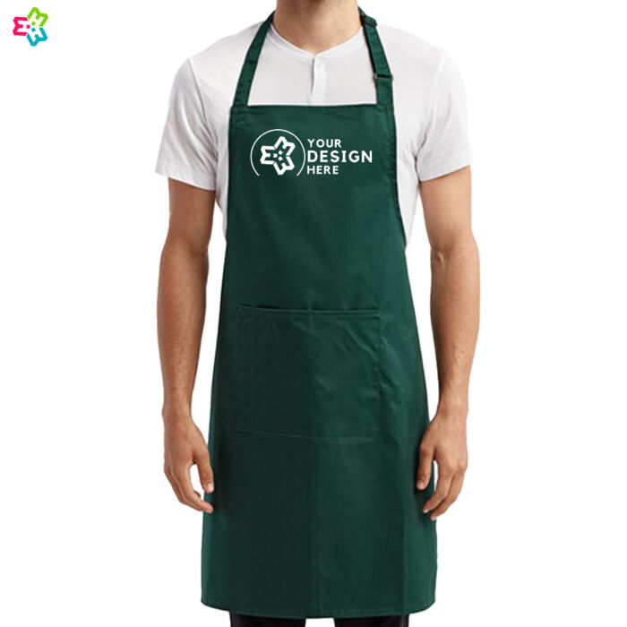 Artisan Collection by Reprime Unisex 'Colours' Recycled Bib Apron with Pocket Thumbnail