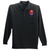 Port Authority Long Sleeve Silk Touch Polo with Pocket Thumbnail