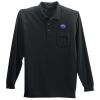 Port Authority Long Sleeve Silk Touch Polo with Pocket Thumbnail