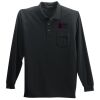Port Authority Long Sleeve Silk Touch Polo with Pocket Thumbnail