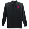 Port Authority Long Sleeve Silk Touch Polo with Pocket Thumbnail