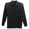 Port Authority Long Sleeve Silk Touch Polo with Pocket Thumbnail