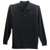 Port Authority Long Sleeve Silk Touch Polo with Pocket Thumbnail