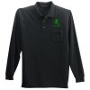 Port Authority Long Sleeve Silk Touch Polo with Pocket Thumbnail