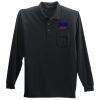 Port Authority Long Sleeve Silk Touch Polo with Pocket Thumbnail