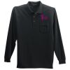 Port Authority Long Sleeve Silk Touch Polo with Pocket Thumbnail