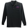 Port Authority Long Sleeve Silk Touch Polo with Pocket Thumbnail