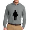 Port Authority Silk Touch Long Sleeve Polo Thumbnail