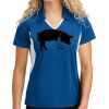 Sport Tek Women's Side Blocked Micropique Sport Wick ® Polo Thumbnail