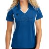 Sport Tek Women's Side Blocked Micropique Sport Wick ® Polo Thumbnail