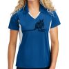 Sport Tek Women's Side Blocked Micropique Sport Wick ® Polo Thumbnail