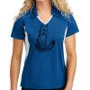 Sport Tek Women's Side Blocked Micropique Sport Wick ® Polo Thumbnail