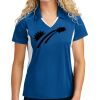 Sport Tek Women's Side Blocked Micropique Sport Wick ® Polo Thumbnail