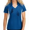 Sport Tek Women's Side Blocked Micropique Sport Wick ® Polo Thumbnail