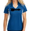 Sport Tek Women's Side Blocked Micropique Sport Wick ® Polo Thumbnail