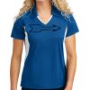 Sport Tek Women's Side Blocked Micropique Sport Wick ® Polo Thumbnail