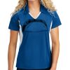 Sport Tek Women's Side Blocked Micropique Sport Wick ® Polo Thumbnail