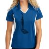 Sport Tek Women's Side Blocked Micropique Sport Wick ® Polo Thumbnail