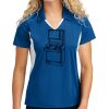 Sport Tek Women's Side Blocked Micropique Sport Wick ® Polo Thumbnail