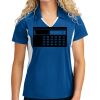 Sport Tek Women's Side Blocked Micropique Sport Wick ® Polo Thumbnail