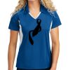 Sport Tek Women's Side Blocked Micropique Sport Wick ® Polo Thumbnail