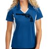 Sport Tek Women's Side Blocked Micropique Sport Wick ® Polo Thumbnail