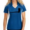 Sport Tek Women's Side Blocked Micropique Sport Wick ® Polo Thumbnail