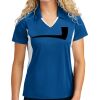 Sport Tek Women's Side Blocked Micropique Sport Wick ® Polo Thumbnail