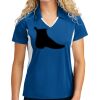 Sport Tek Women's Side Blocked Micropique Sport Wick ® Polo Thumbnail