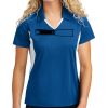 Sport Tek Women's Side Blocked Micropique Sport Wick ® Polo Thumbnail