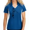 Sport Tek Women's Side Blocked Micropique Sport Wick ® Polo Thumbnail