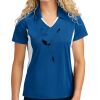 Sport Tek Women's Side Blocked Micropique Sport Wick ® Polo Thumbnail