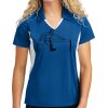 Sport Tek Women's Side Blocked Micropique Sport Wick ® Polo Thumbnail