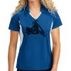 Sport Tek Women's Side Blocked Micropique Sport Wick ® Polo Thumbnail
