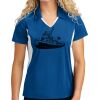 Sport Tek Women's Side Blocked Micropique Sport Wick ® Polo Thumbnail