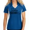 Sport Tek Women's Side Blocked Micropique Sport Wick ® Polo Thumbnail