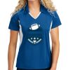 Sport Tek Women's Side Blocked Micropique Sport Wick ® Polo Thumbnail