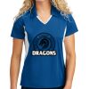 Sport Tek Women's Side Blocked Micropique Sport Wick ® Polo Thumbnail