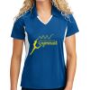 Sport Tek Women's Side Blocked Micropique Sport Wick ® Polo Thumbnail