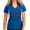 Sport Tek Women's Side Blocked Micropique Sport Wick ® Polo Thumbnail
