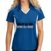 Sport Tek Women's Side Blocked Micropique Sport Wick ® Polo Thumbnail
