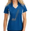 Sport Tek Women's Side Blocked Micropique Sport Wick ® Polo Thumbnail