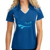 Sport Tek Women's Side Blocked Micropique Sport Wick ® Polo Thumbnail